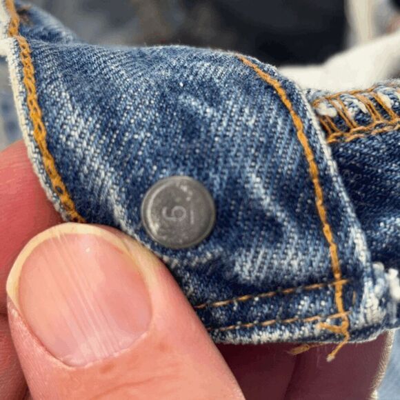 Vintage Levis Single Stitch Redline Selvedge #6 Button 70s 32 x 32 READ - Picture 2 of 16